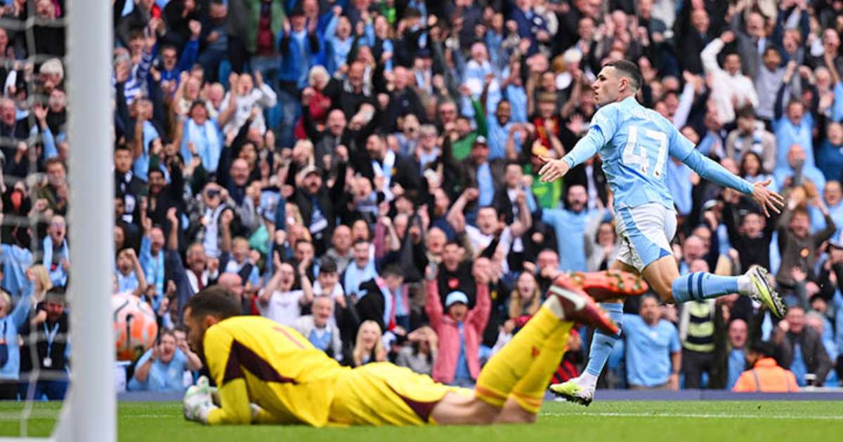 Em jogo com 9 gols, Manchester City vence o Leicester e segue na