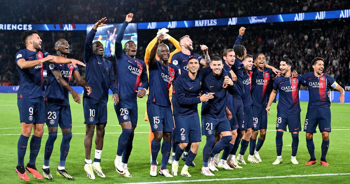 PSG domina do início ao fim, goleia Olympique de Marseille e se aproxima da  liderança