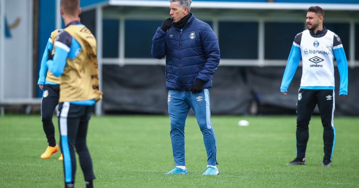 Com Renato Gaúcho no comando, Grêmio faz treino tático no campo de olho em duelo contra o Fortaleza