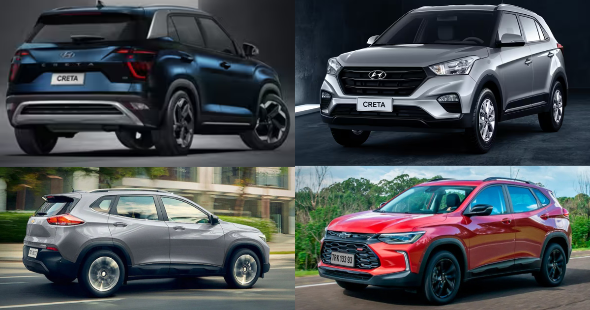 Creta e Tracker são os que mais emitem CO2 no ranking top 10