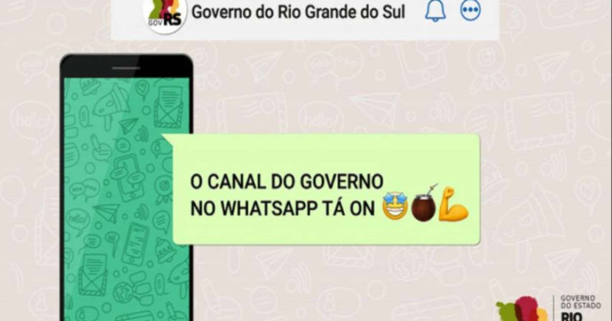 RS se torna o primeiro estado a adotar o WhatsApp como meio oficial de ...