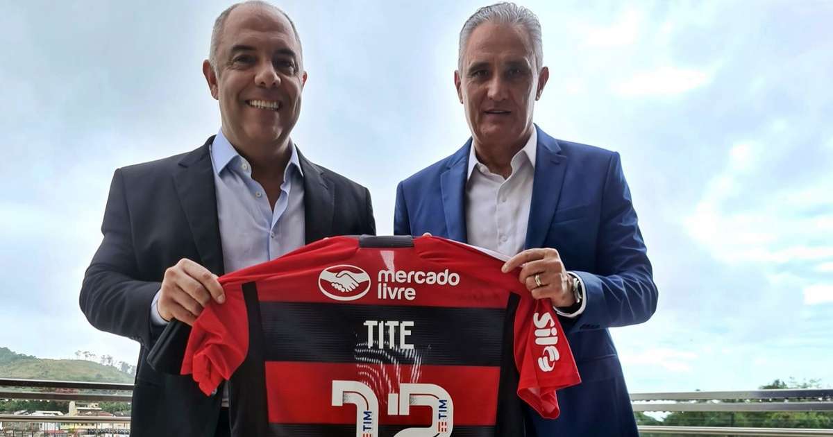 Tite se apresenta ao Flamengo no Ninho do Urubu