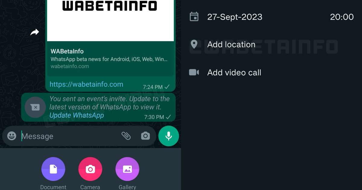 WhatsApp está desenvolvendo recurso para criar eventos em grupos