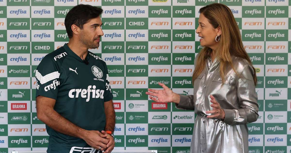 Leila garante Barros no Palmeiras, mas deixa em dúvida o futuro de Abel Ferreira: 