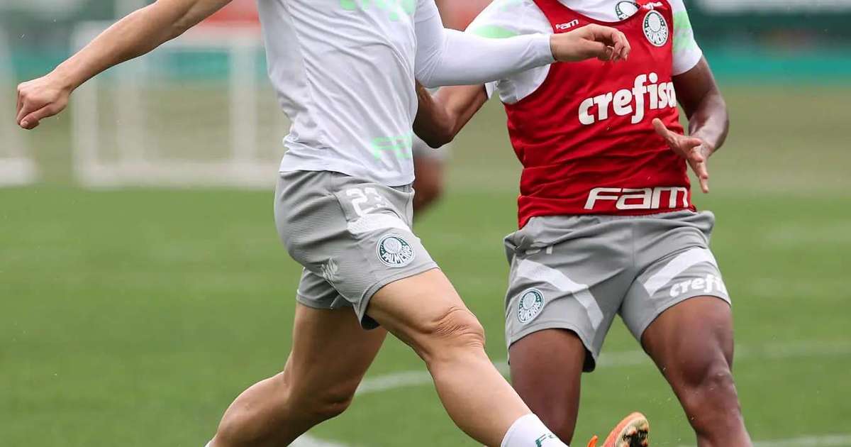 Palmeiras encerra preparação para duelo com o Botafogo com um treino tático