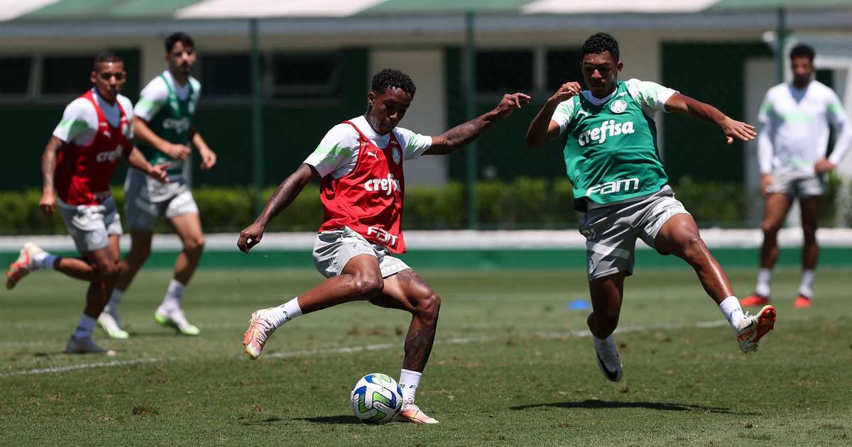 Palmeiras treina de olho no Flamengo e Endrick brinca sobre convocação: 