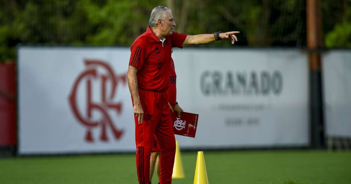 Tite comanda treino no dia do aniversário do Flamengo