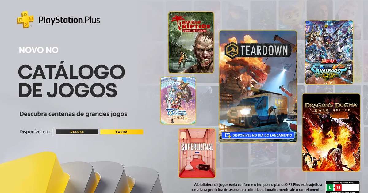 PlayStation Plus Extra e Deluxe - Catálogo de Jogos