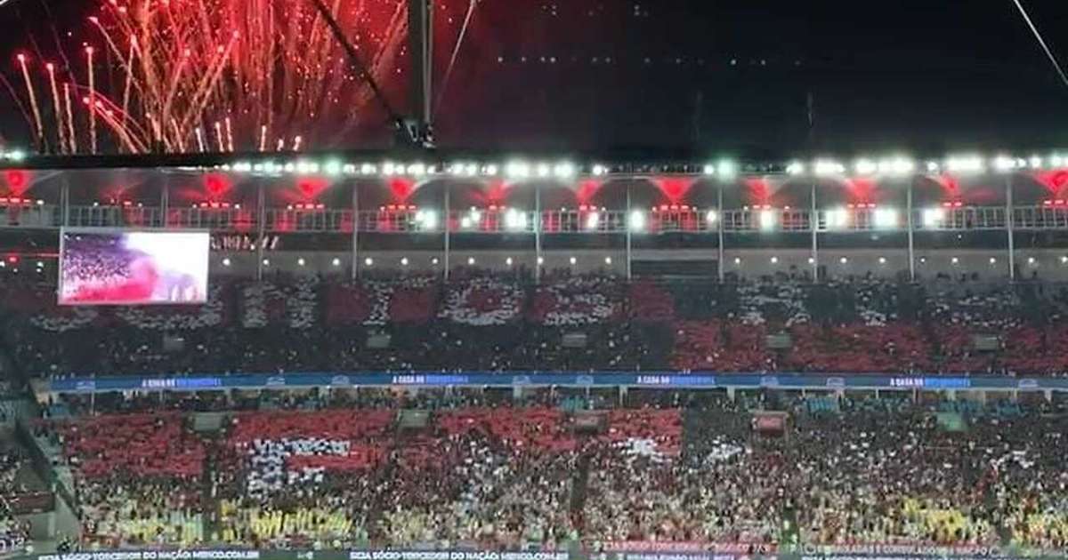 Mosaico da torcida do Flamengo vira alvo de memes na web