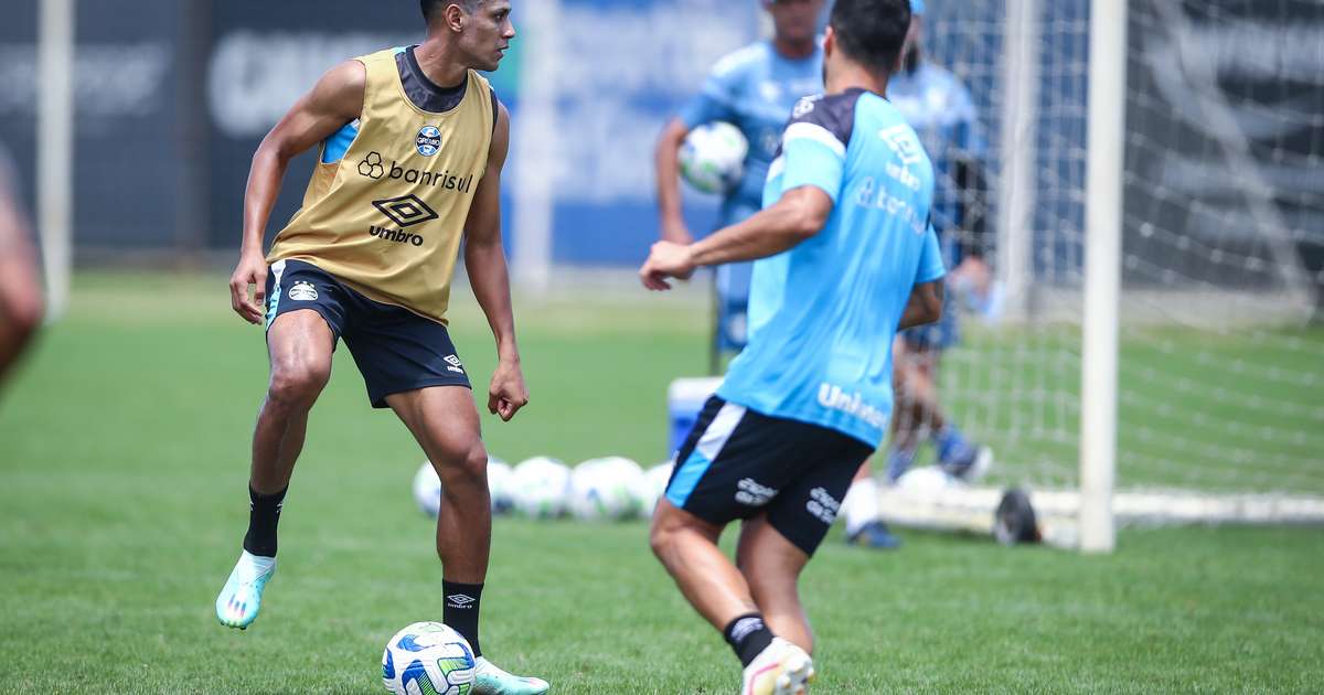 Grêmio faz treino com o sub-20 visando duelo com o Atlético-MG pelo Brasileirão