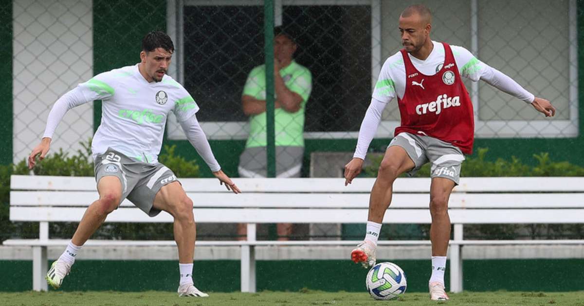 Piquerez treina e Palmeiras segue preparação para enfrentar o Fortaleza pelo Brasileirão