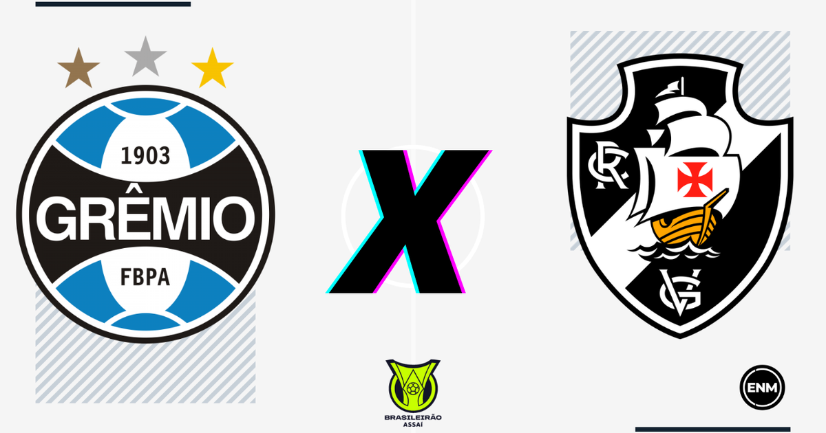 Grêmio x Vasco: onde assistir ao vivo ao jogo do Brasileirão