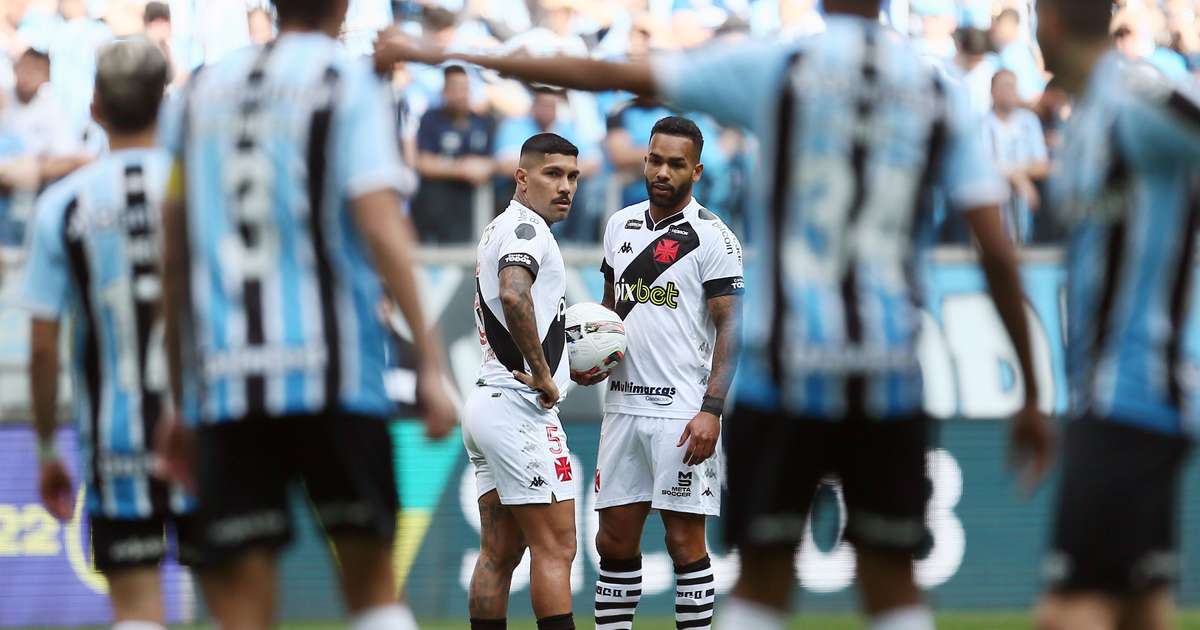Vasco busca quebrar tabu contra o Grêmio na Arena para seguir na luta contra o rebaixamento