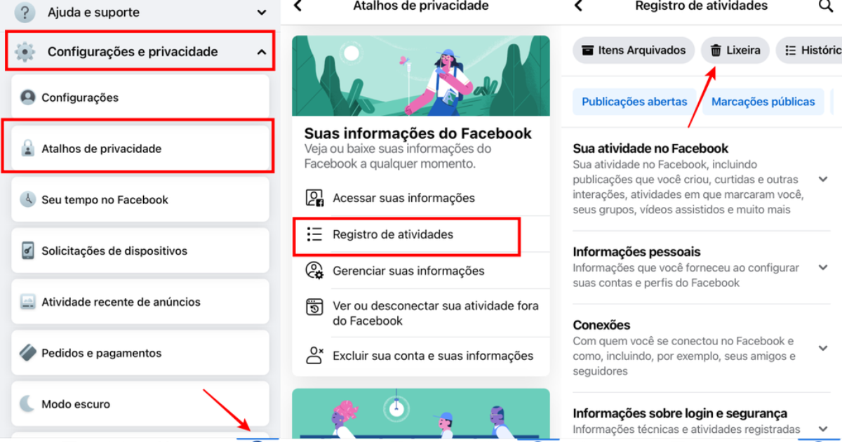 Como acessar a lixeira do Facebook e gerenciar seus posts - Canaltech