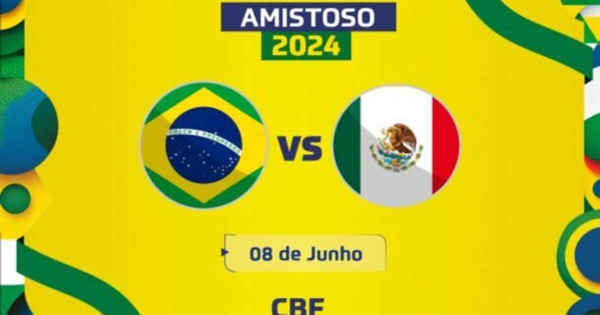 CBF anuncia amistoso entre Brasil e Mexico para 2024