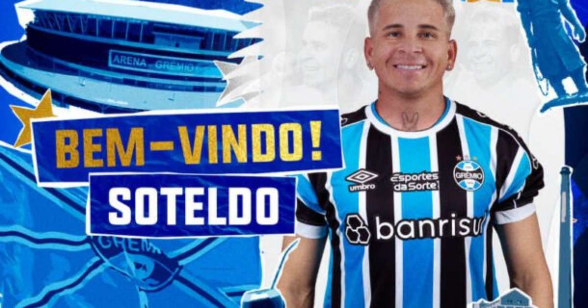 Grêmio anuncia a contratação de Soteldo
