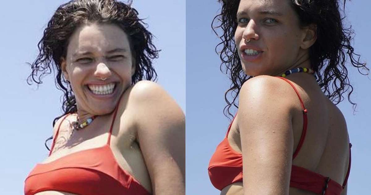 Bruna Linzmeyer causa polêmica ao surgir em novas fotos de biquíni A vida é dela