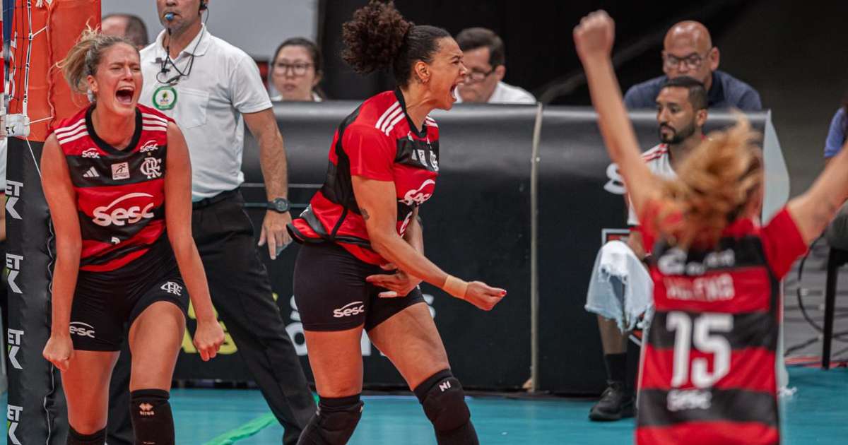 Superliga feminina: Sesc Flamengo vence 7ª seguida e assume liderança isolada; confira os resultados dessa semana