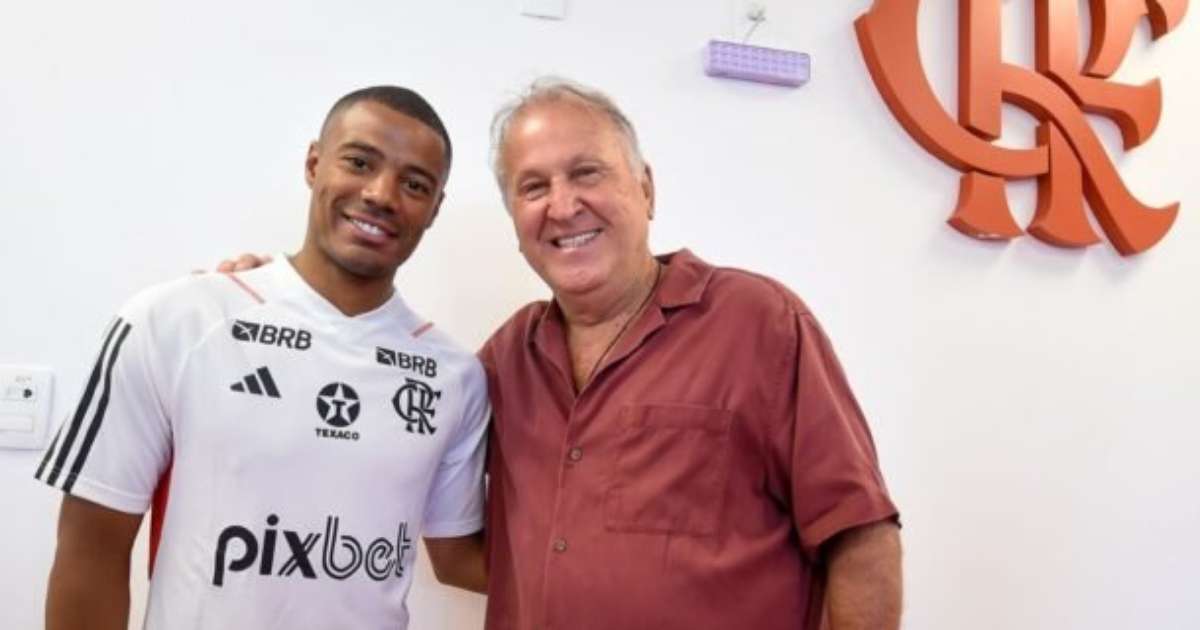 Zico recebe De La Cruz no Flamengo e faz pedido: Erguer copas