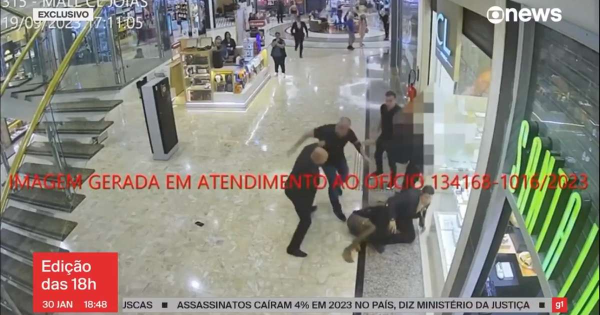 Novo vídeo mostra Marcos Braz agredindo entregador em shopping; assista