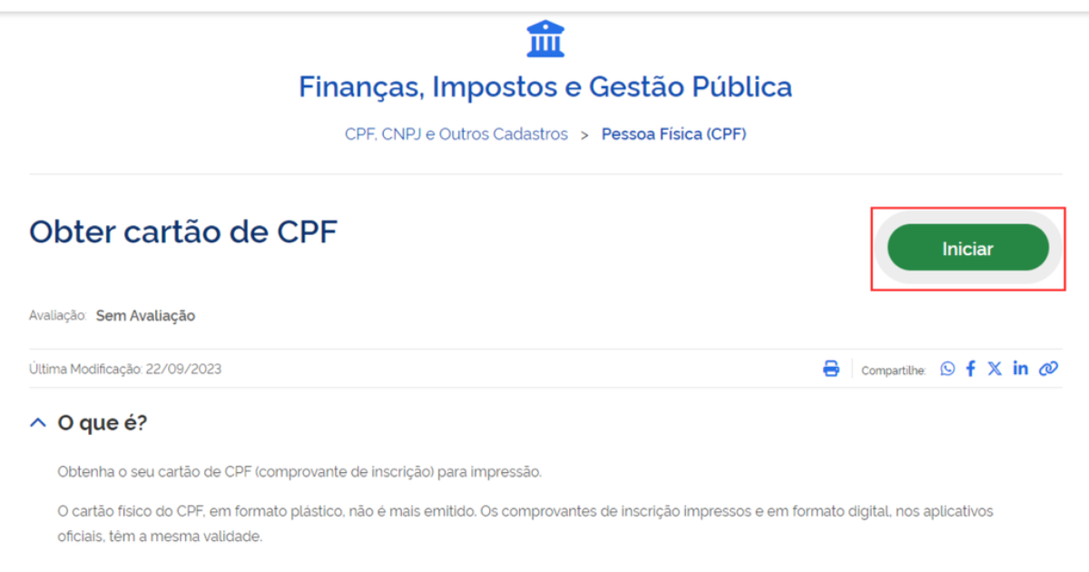 Como Imprimir Comprovante De Inscrição No CPF | 1ª E 2ª Via