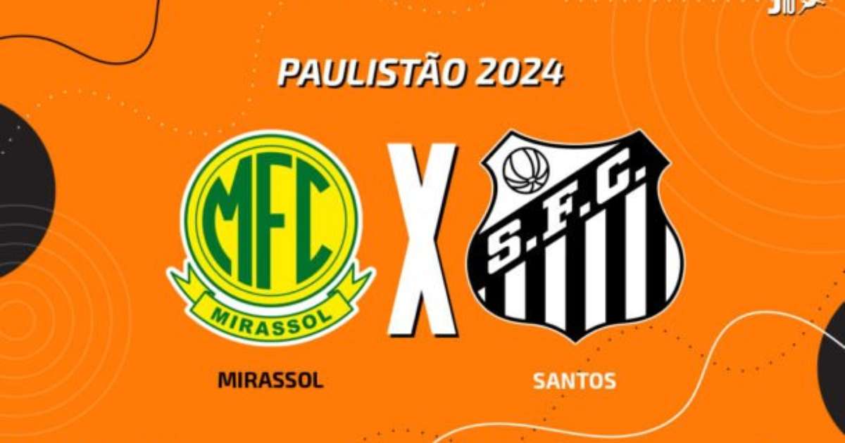 Mirassol x Santos onde assistir, escalações e arbitragem