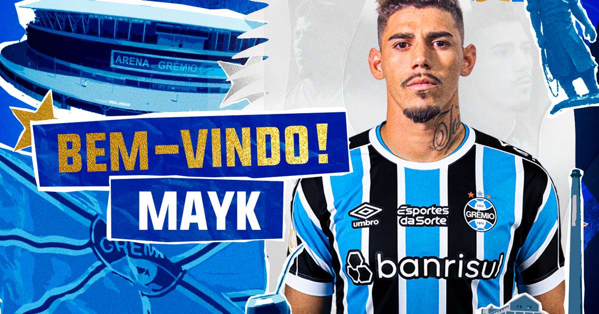 Grêmio anuncia Mayk Silva como mais recente reforço para o elenco.