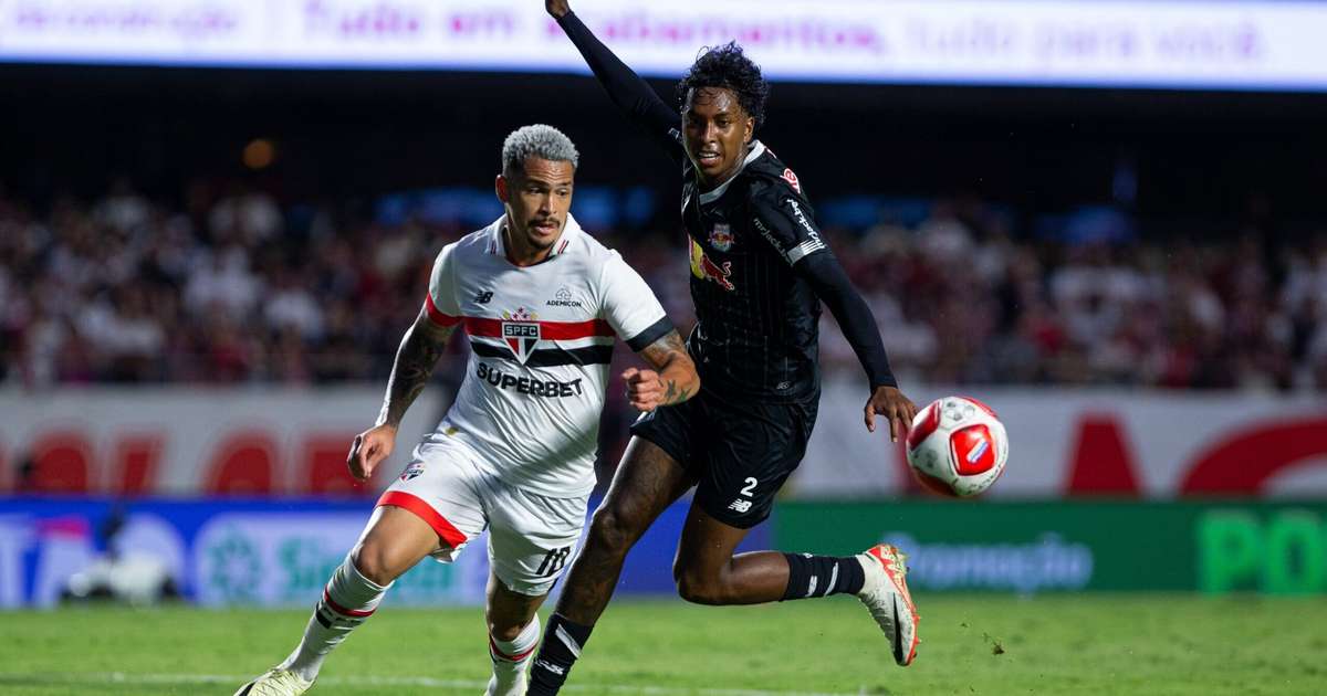 bragantino impede vitória do são paulo com empate nos acréscimos.