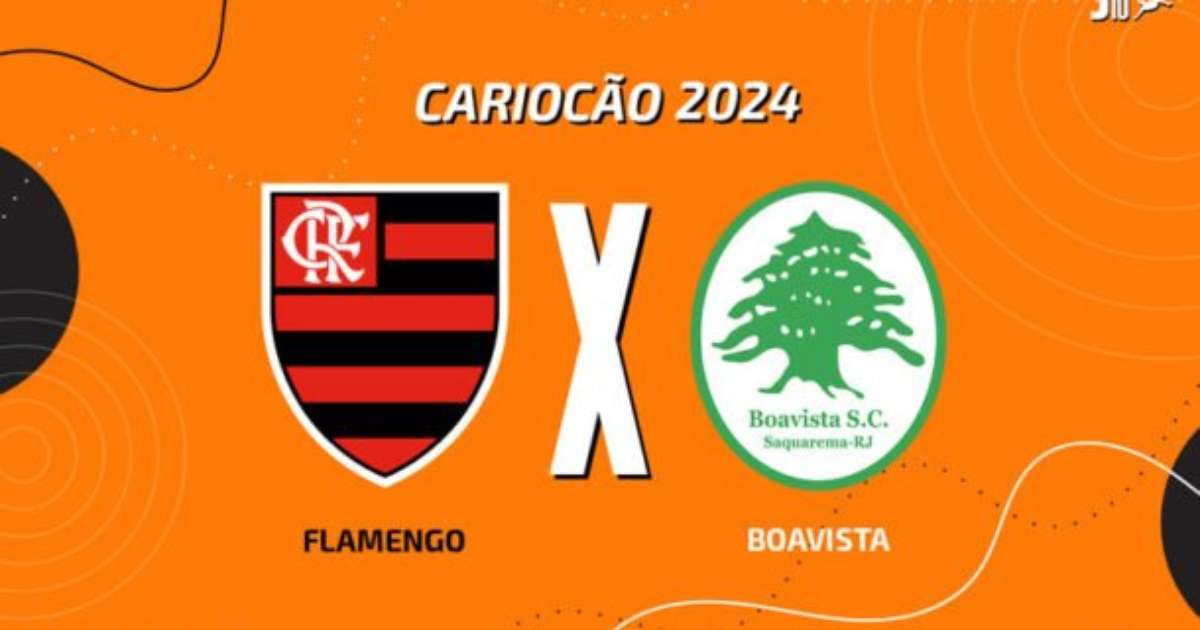 Jogo Flamengo x Boavista com transmissão ao vivo, às 20h, Voz do Esporte.