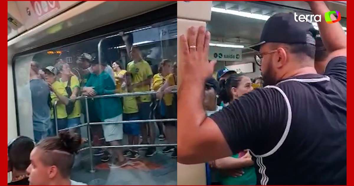 Torcedores corinthianos impedem entrada de bolsonaristas em metrô de SP