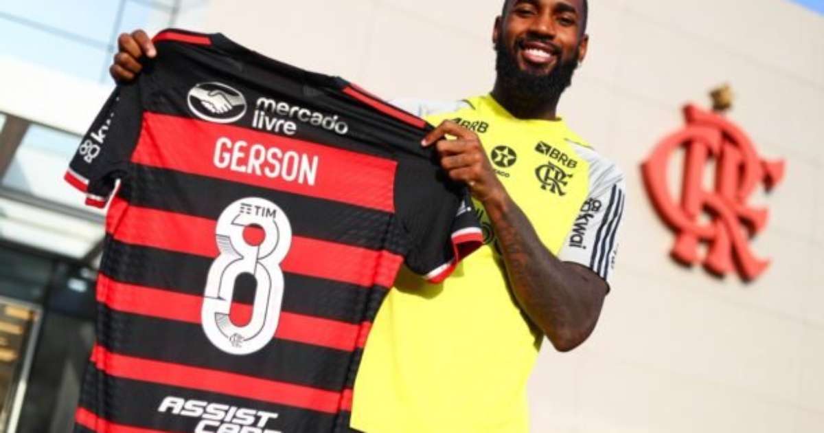 Gerson assume camisa 8 do Flamengo em substituição a Thiago Maia.
