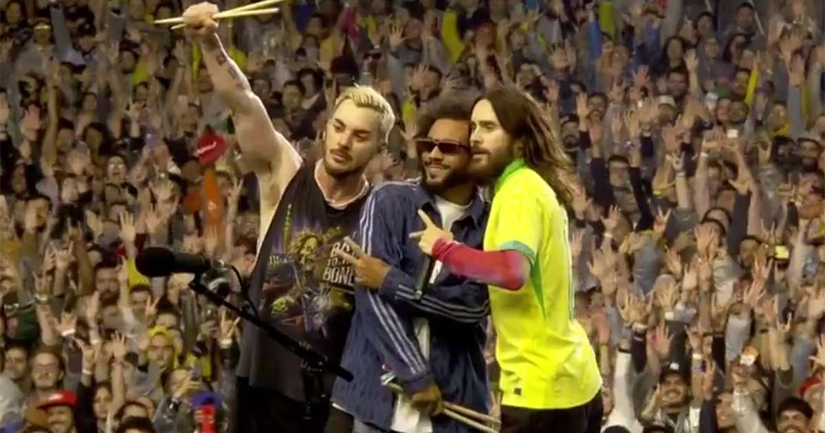 Jared Leto chama Marcelo, do Fluminense, pra tocar no Lollapalooza