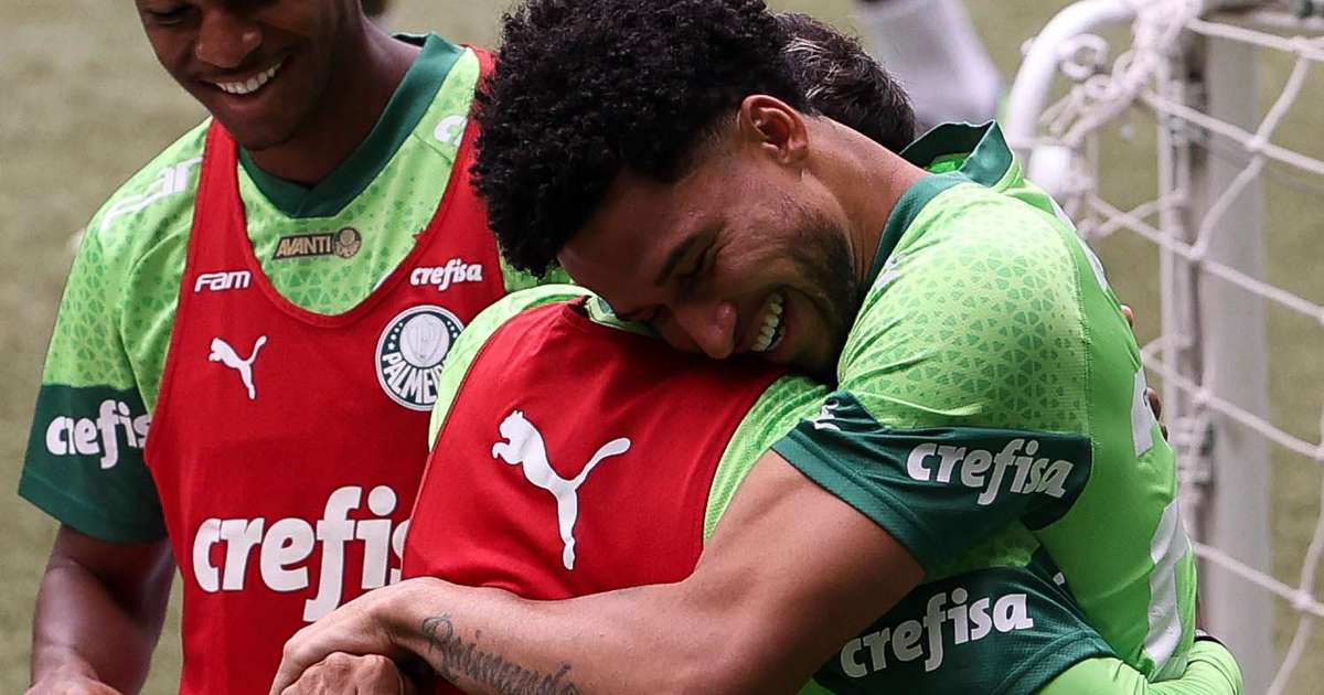 Palmeiras treina no Allianz Parque com novo gramado mais próximo do natural.