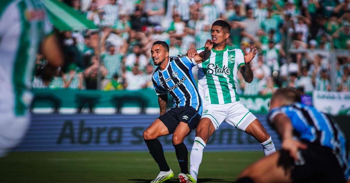Juventude e Grêmio empatam no primeiro jogo da final do Gauchão