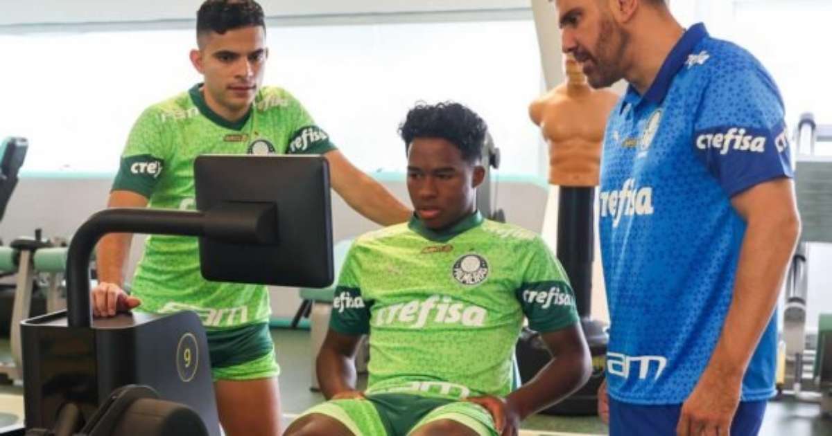 Endrick incerto para primeiro confronto da decisão Santos x Palmeiras no Paulistão.