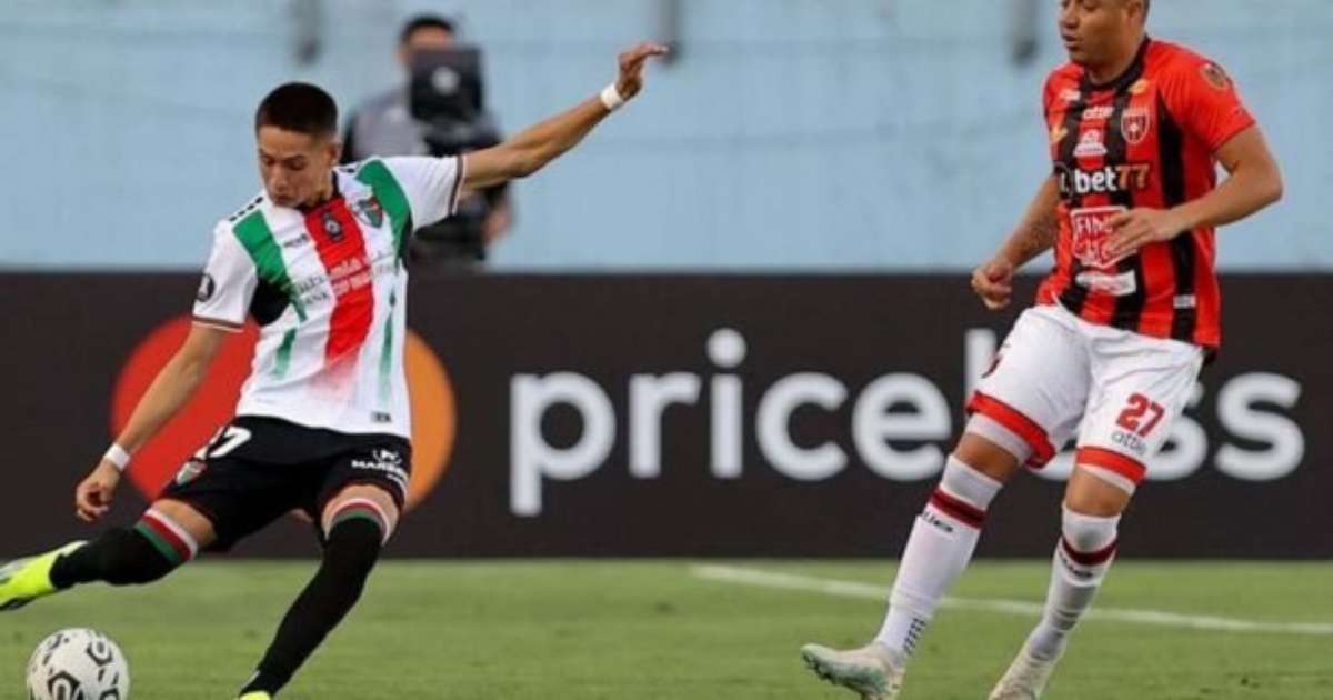 Desfalque importante do Palestino contra Flamengo no Maracanã.