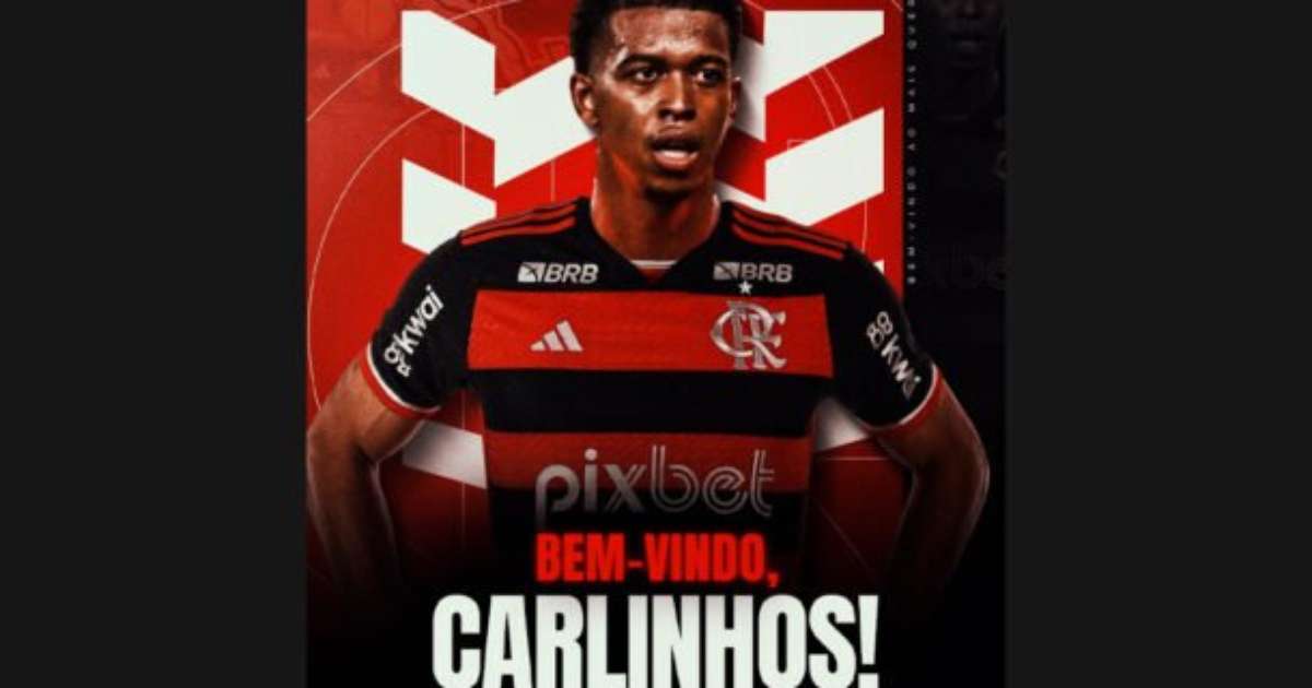 Flamengo anuncia reforço: Carlinhos é o novo contratado do clube.