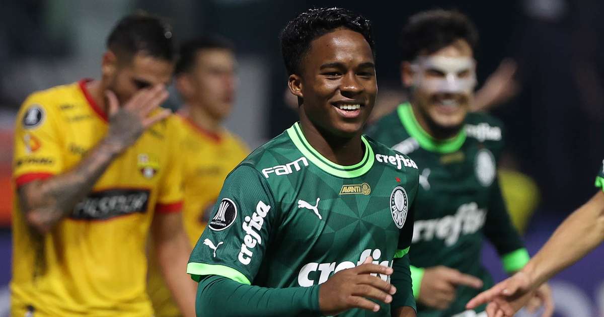 Fato inédito na Libertadores para Endrick no Palmeiras: entenda o motivo