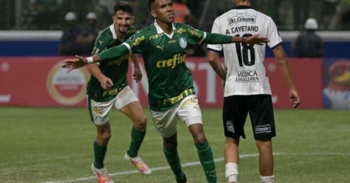 Estêvão anota seu primeiro gol marcante no Palmeiras: 