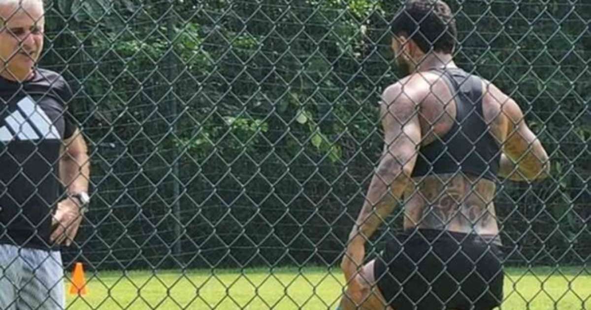 Gabigol Treina com Preparador Físico do Flamengo na Flagrante.