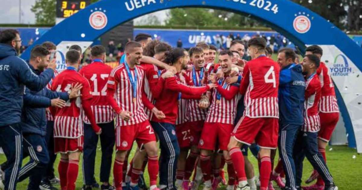Olympiacos conquista título europeu sub-20 e enfrenta Flamengo no Mundial