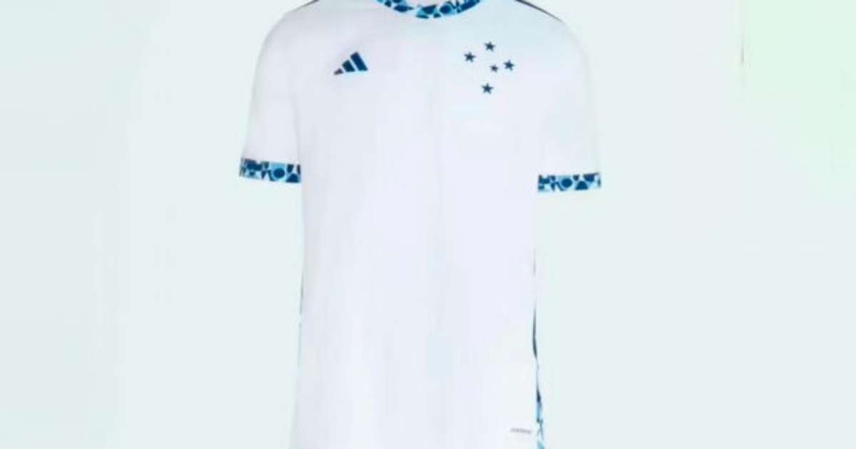 Nova camisa branca do Cruzeiro é revelada em vazamento online; confira agora.