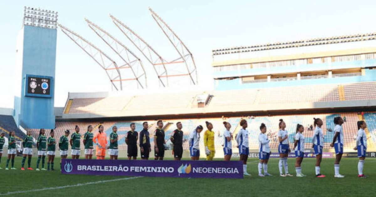 CBF adia confronto entre Cruzeiro e Palmeiras no Brasileirão Feminino.