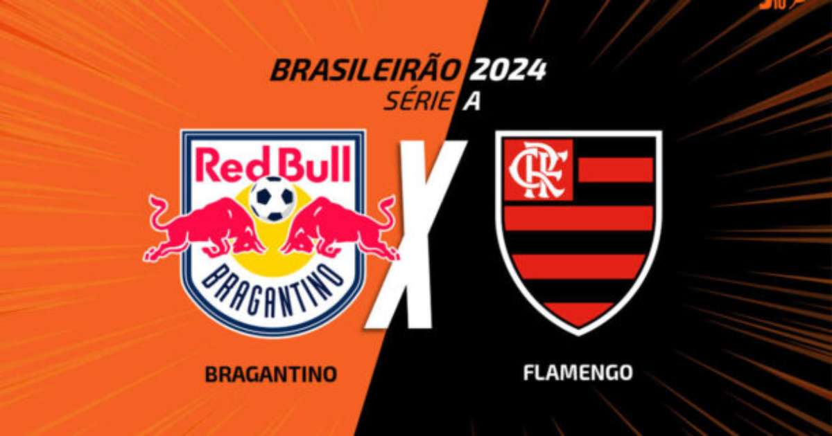 Jogo entre Bragantino e Flamengo com narração ao vivo às 17h