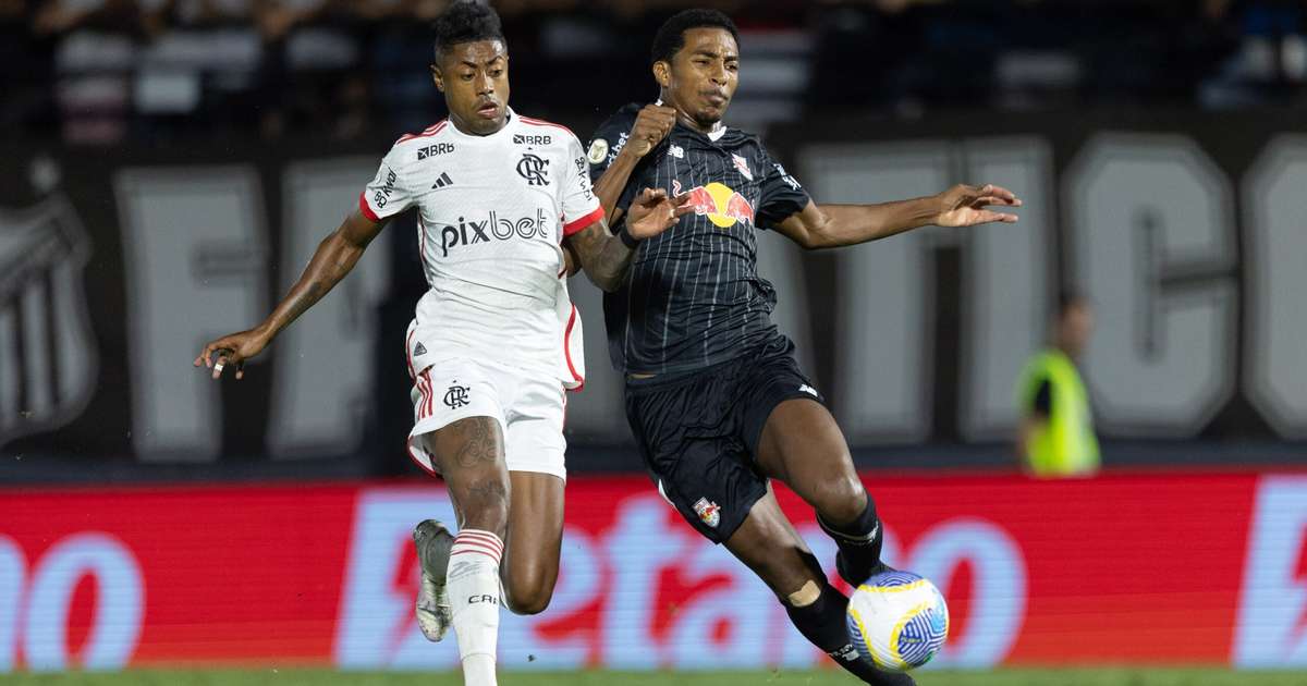 Flamengo e RB Bragantino empatam em jogo de pressão ineficiente no Brasileirão.