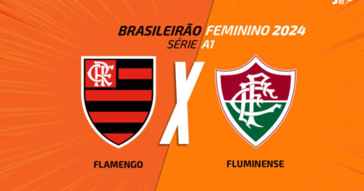 Clássico carioca Flamengo x Fluminense com narração ao vivo, às 15h.
