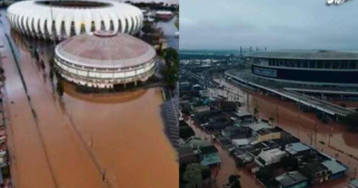 Grêmio e Inter contabilizam 68 funcionários afetados pelas enchentes.