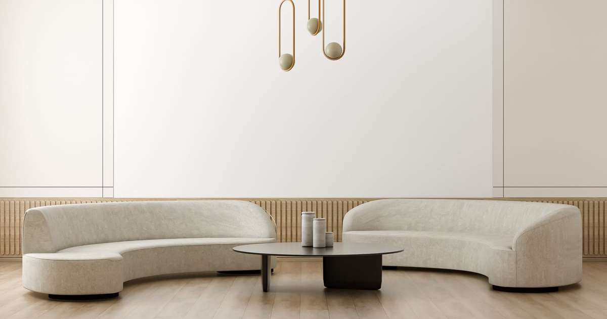 Veja como utilizar o sofá curvo na decoração