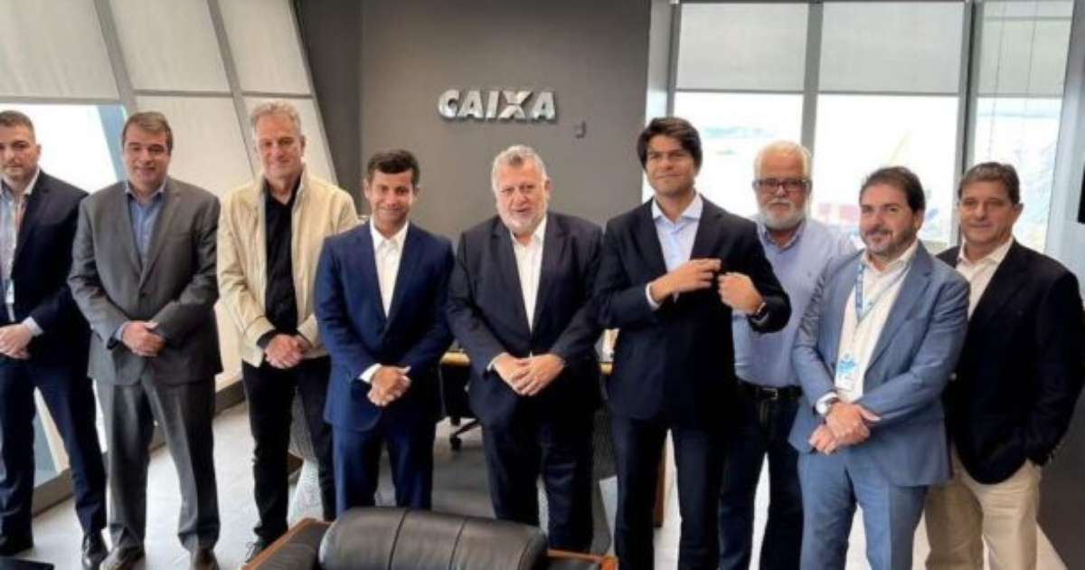 Reunião com Presidente da Caixa para discutir estádio próprio do Flamengo.