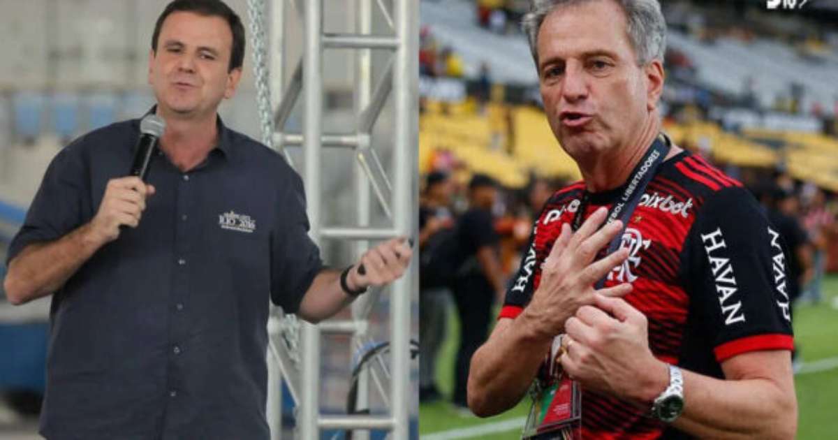 Prefeito do Rio utiliza camisa do Vasco em encontro com presidente do Flamengo.